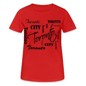 Toronto - Women's Breathable T-Shirt - red - Front - AI Model Female 172 dark (172cm)