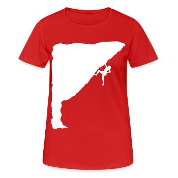 Climber - Women's Breathable T-Shirt - red - Front - AI Model Female 172 dark (172cm)