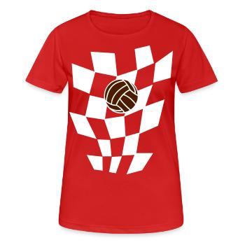 Kroatien - Frauen T-Shirt atmungsaktiv - Rot - Vorne - AI Model Female 172 dark (172cm)