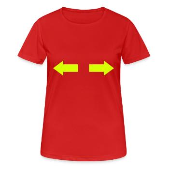 Pfeil - Frauen T-Shirt atmungsaktiv - Rot - Vorne - AI Model Female 172 dark (172cm)
