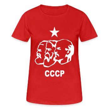Russland - Frauen T-Shirt atmungsaktiv - Rot - Vorne - AI Model Female 172 dark (172cm)