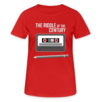 Cassette - L'énigme du siècle - T-shirt respirant Femme - rouge - Devant - AI Model Female 172 dark (172cm)