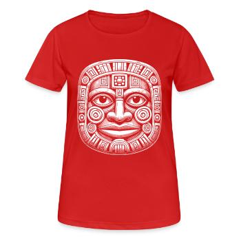 Masque - T-shirt respirant Femme - rouge - Devant - AI Model Female 172 dark (172cm)