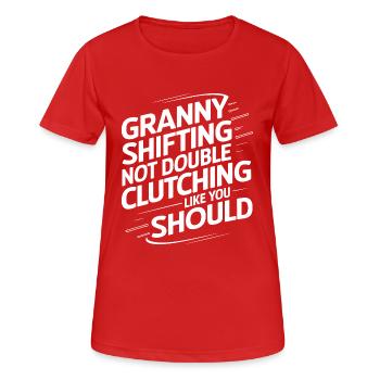 Humorous car design for gear shift fans - Women's Breathable T-Shirt - red - Front - AI Model Female 172 dark (172cm)