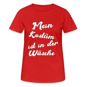 Lingerie Fantaisie - T-shirt respirant Femme - rouge - Devant - AI Model Female 172 dark (172cm)