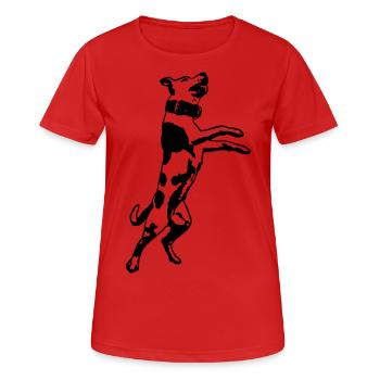 Stafford Jump Vec - T-shirt respirant Femme - rouge - Devant - AI Model Female 172 dark (172cm)