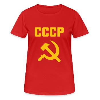 Soviet - Marteau et faucille Union soviétique - Communiste - T-shirt respirant Femme - rouge - Devant - AI Model Female 172 dark (172cm)
