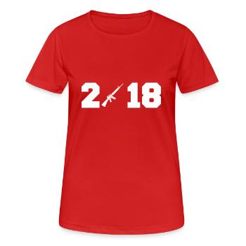 Geschenk 2018 Neujahr SOLDIER - Frauen T-Shirt atmungsaktiv - Rot - Vorne - AI Model Female 172 dark (172cm)