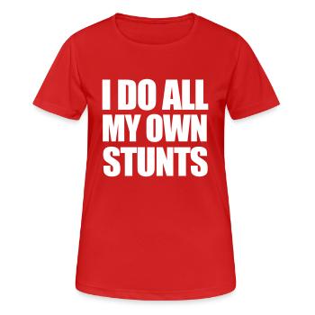 Stunts - Women's Breathable T-Shirt - red - Front - AI Model Female 172 dark (172cm)