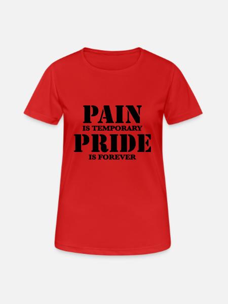 Pain is temporary, Pride is forever - Women's Breathable T-Shirt - red
