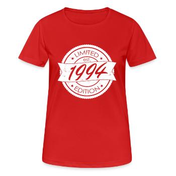 Limited Edition est 1994 - Frauen T-Shirt atmungsaktiv - Rot - Vorne - AI Model Female 172 dark (172cm)