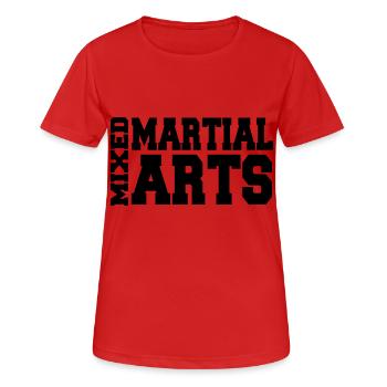Mixed Martial Arts - Women's Breathable T-Shirt - red - Front - AI Model Female 172 dark (172cm)