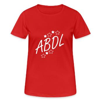 Adult Baby Diaper Lover - Women's Breathable T-Shirt - red - Front - AI Model Female 172 dark (172cm)