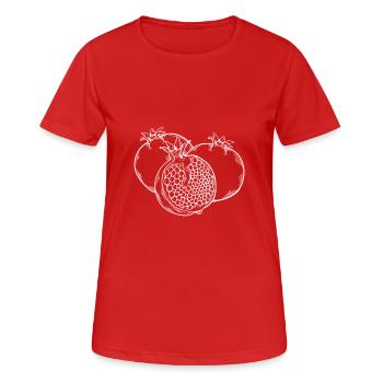 Fruit de la grenade Fruit Fruit - T-shirt respirant Femme - rouge - Devant - AI Model Female 172 dark (172cm)