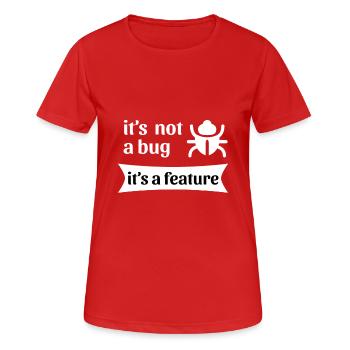 Programmierer - Frauen T-Shirt atmungsaktiv - Rot - Vorne - AI Model Female 172 dark (172cm)