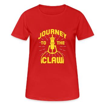 journey to the claw Design for a claw machine - Women's Breathable T-Shirt - red - Front - AI Model Female 172 dark (172cm)