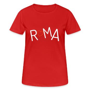 Roma Italia Geschenkidee Rom Italien Vatikan - Frauen T-Shirt atmungsaktiv - Rot - Vorne - AI Model Female 172 dark (172cm)