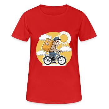 YOUR MAIL CARRIER - Women's Breathable T-Shirt - red - Front - AI Model Female 172 dark (172cm)