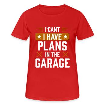 garage1 Zeichenfläche 1 - Frauen T-Shirt atmungsaktiv - Rot - Vorne - AI Model Female 172 dark (172cm)