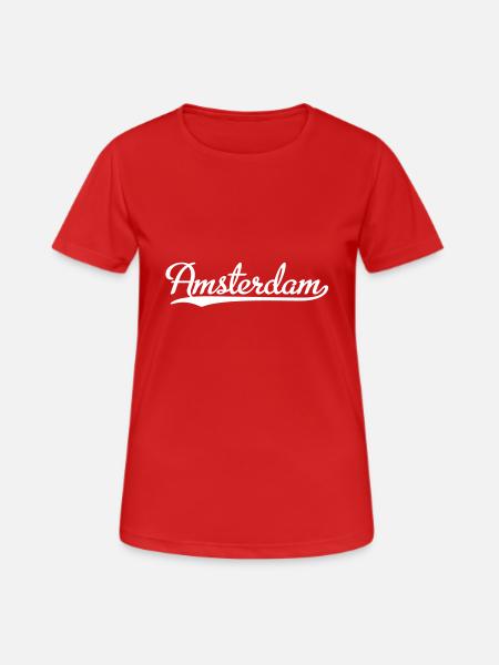 Amsterdam - T-shirt respirant Femme - rouge