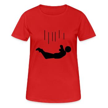 falling - Women's Breathable T-Shirt - red - Front - AI Model Female 172 dark (172cm)