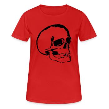Skull, skull and crossbones - Women's Breathable T-Shirt - red - Front - AI Model Female 172 dark (172cm)