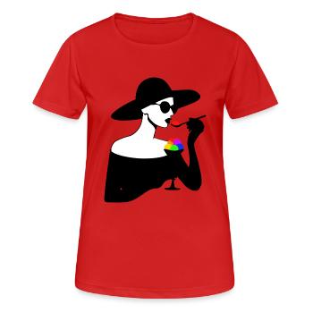Haute Glace - Women's Breathable T-Shirt - red - Front - AI Model Female 172 dark (172cm)