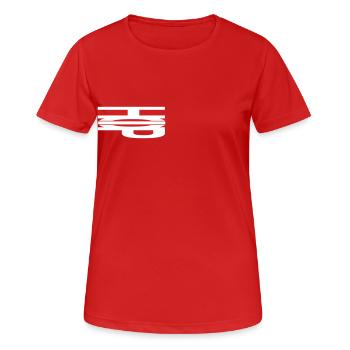Rap Hip Hop Oldschool des années 90 - T-shirt respirant Femme - rouge - Devant - AI Model Female 172 dark (172cm)