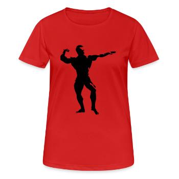 bodybuilding_4 - Frauen T-Shirt atmungsaktiv - Rot - Vorne - AI Model Female 172 dark (172cm)