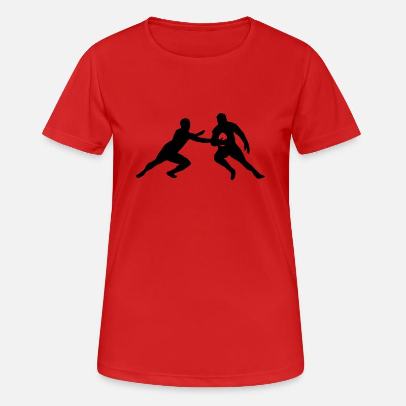 Rugby - Women's Breathable T-Shirt - red