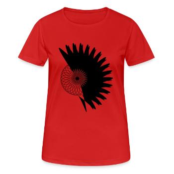 irow - T-shirt respirant Femme - rouge - Devant - AI Model Female 172 dark (172cm)