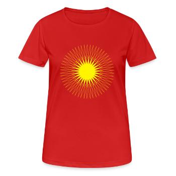 éclat - T-shirt respirant Femme - rouge - Devant - AI Model Female 172 dark (172cm)
