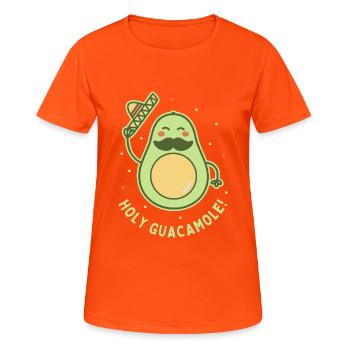 Holy Guacamole - Women's Breathable T-Shirt - neon orange - Front - AI Model Female 172 dark (172cm)