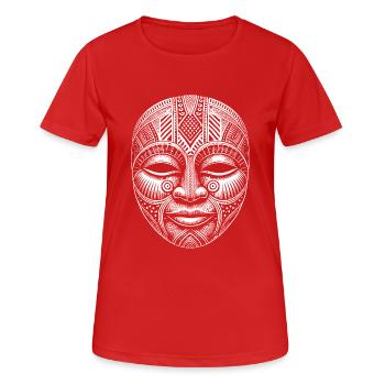 Masque - T-shirt respirant Femme - rouge - Devant - AI Model Female 172 dark (172cm)
