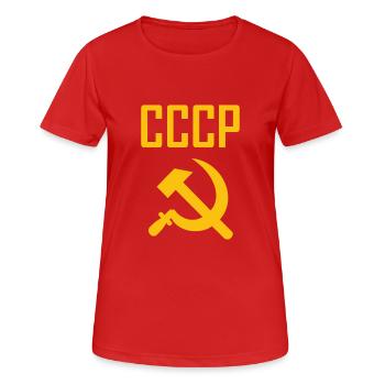 Soviet - Marteau et faucille Union soviétique - Communiste - T-shirt respirant Femme - rouge - Devant - AI Model Female 172 dark (172cm)