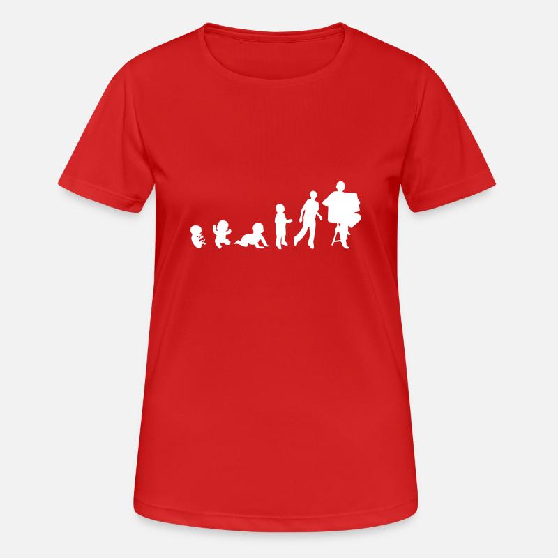 Evolution accordeoniste man accordeon1 - Women's Breathable T-Shirt - red