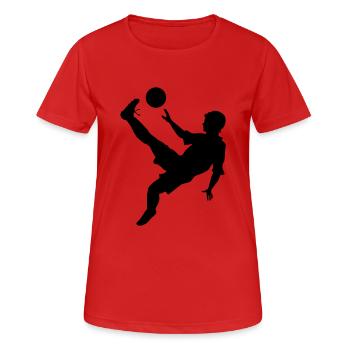 Fallrueckzieher - Frauen T-Shirt atmungsaktiv - Rot - Vorne - AI Model Female 172 dark (172cm)