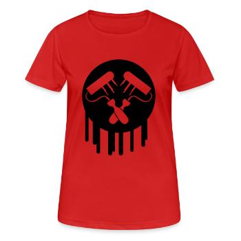 Painter Symbol - Women's Breathable T-Shirt - red - Front - AI Model Female 172 dark (172cm)