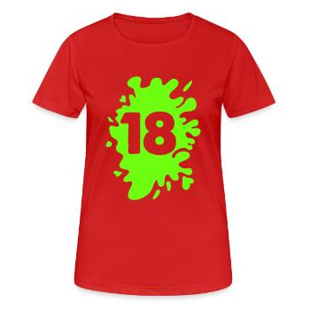 blob 18 - Women's Breathable T-Shirt - red - Front - AI Model Female 172 dark (172cm)