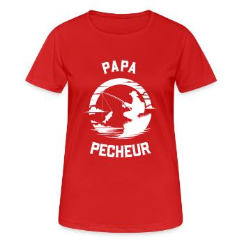 Sinful Dad - Women's Breathable T-Shirt - red - Front - AI Model Female 172 dark (172cm)