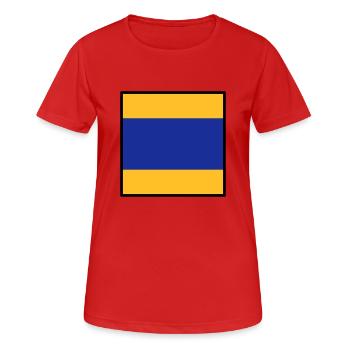 delta - Women's Breathable T-Shirt - red - Front - AI Model Female 172 dark (172cm)
