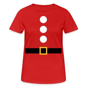 Pere Noel - Frauen T-Shirt atmungsaktiv - Rot - Vorne - AI Model Female 172 dark (172cm)