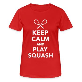 Squash - Frauen T-Shirt atmungsaktiv - Rot - Vorne - AI Model Female 172 dark (172cm)