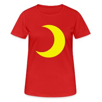 lune - T-shirt respirant Femme - rouge - Devant - AI Model Female 172 dark (172cm)