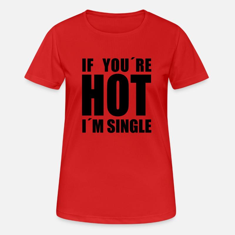 I'm single - Women's Breathable T-Shirt - red