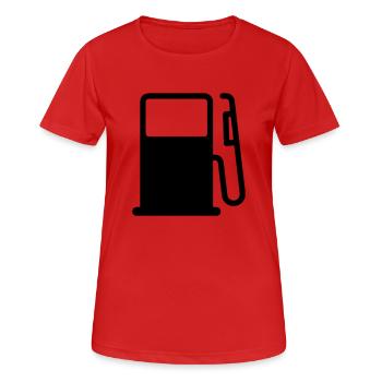 petrol pump - Women's Breathable T-Shirt - red - Front - AI Model Female 172 dark (172cm)