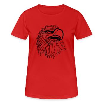 Aigle aigle chauve - T-shirt respirant Femme - rouge - Devant - AI Model Female 172 dark (172cm)