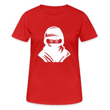 ninja - T-shirt respirant Femme - rouge - Devant - AI Model Female 172 dark (172cm)