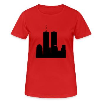 World Trade Center - WTC - Frauen T-Shirt atmungsaktiv - Rot - Vorne - AI Model Female 172 dark (172cm)