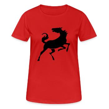 Wild Horse - T-shirt respirant Femme - rouge - Devant - AI Model Female 172 dark (172cm)